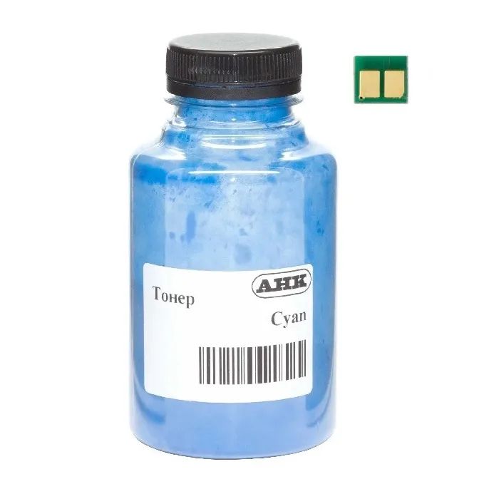 Тонер Canon LBP-850C/852i, 059 150г 7K Cyan chip АНК (50000588)