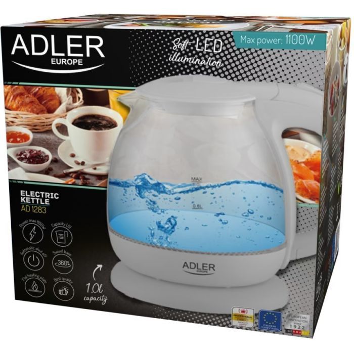 Електрочайник Adler AD 1283 cream зображення 5