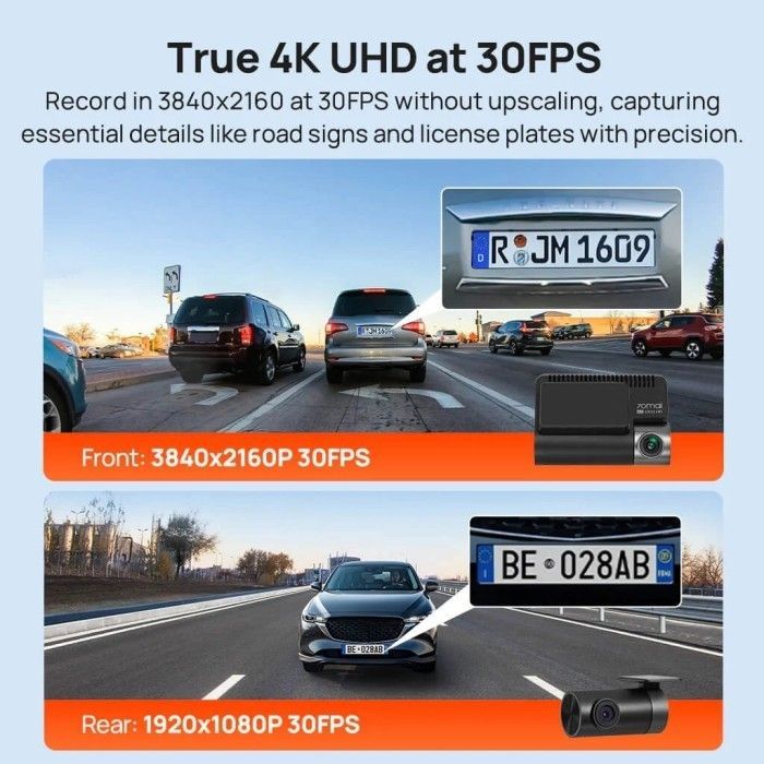 Видеорегистратор Xiaomi 70mai Dash Cam 4K A800SE-2 Set (1182550) изображение 4