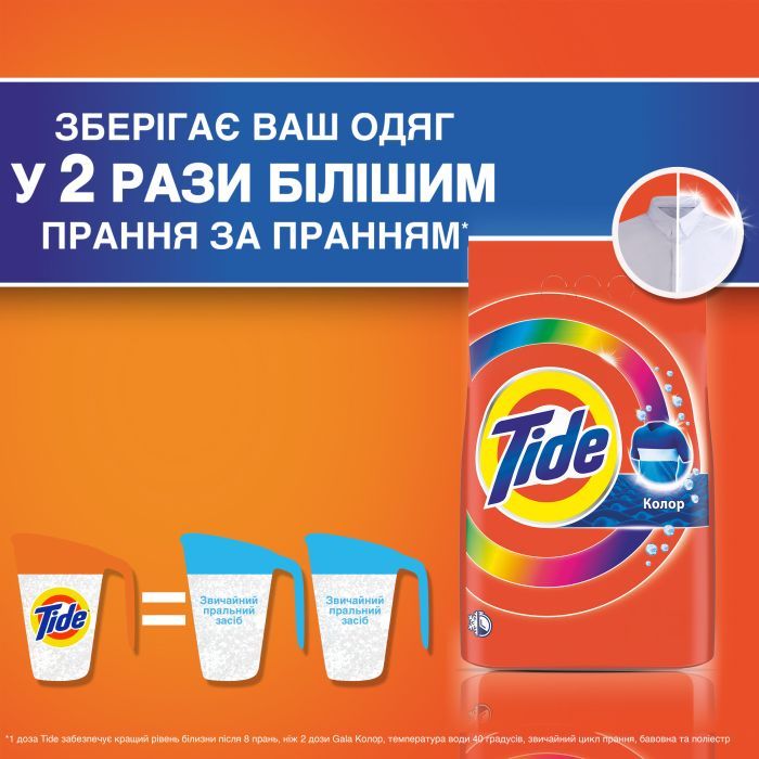 Пральний порошок Tide Color 900 г (8006530172158) зображення 7