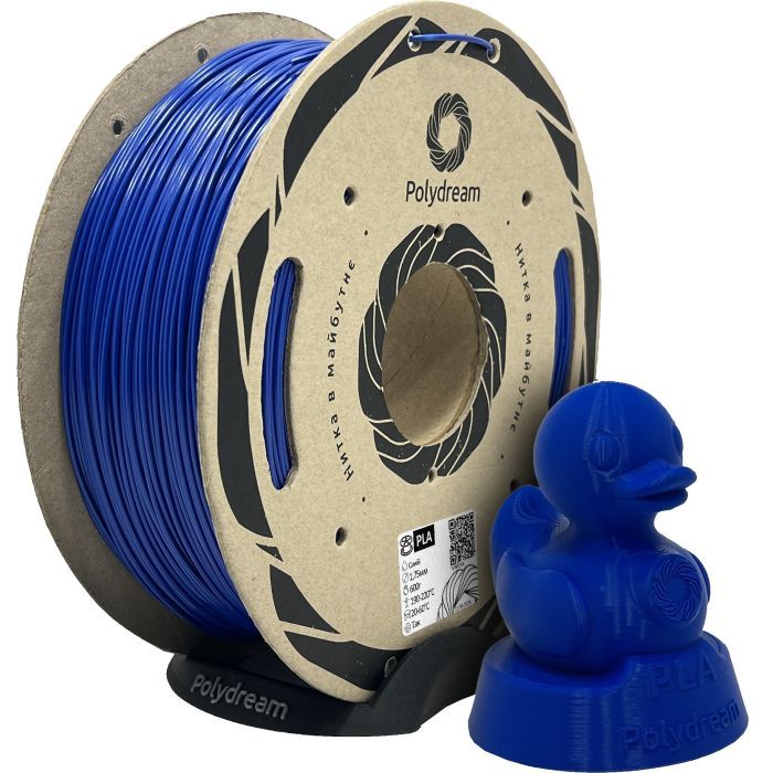 Пластик для 3D-принтера Polydream PLA 1,75mm 1,2кг Blue (PLA5005/12)