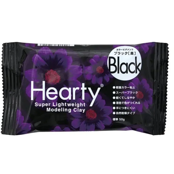 Пластика Padico NEW самозастигаюча Hearty, Чорна, 50 г (4902498712556)