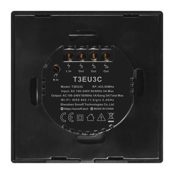 Умный выключатель Sonoff T3EU3C-TX изображение 4