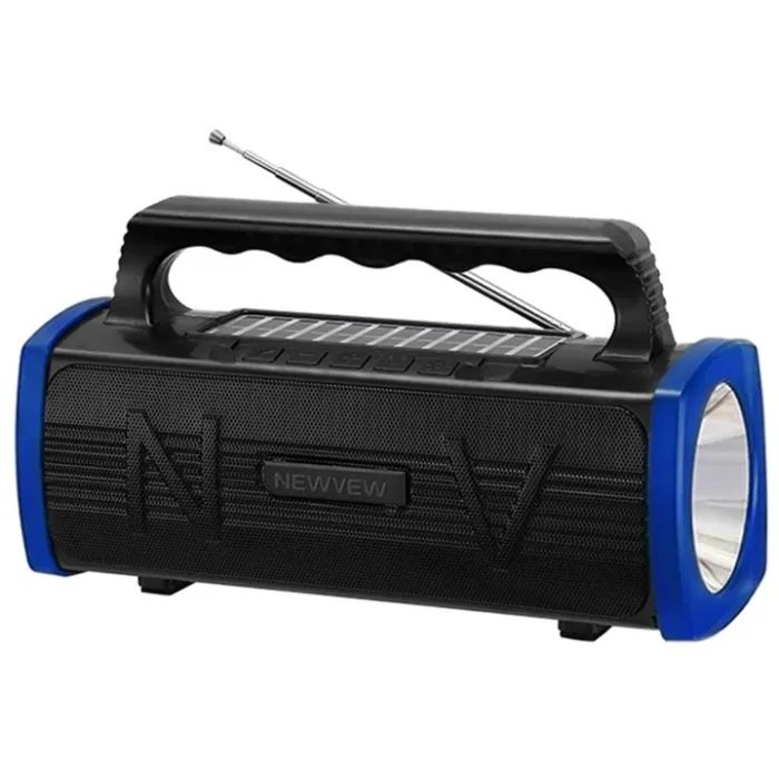 Акустическая система NEWVEW NV-9010 Solar Panel/BT/USB/TF/FM Blue (NWVW-NV-9010-BL)
