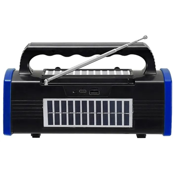 Акустическая система NEWVEW NV-9010 Solar Panel/BT/USB/TF/FM Blue (NWVW-NV-9010-BL) изображение 2