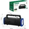 Акустическая система NEWVEW NV-9010 Solar Panel/BT/USB/TF/FM Blue (NWVW-NV-9010-BL) изображение 4