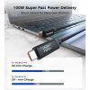 Дата кабель USB-C to USB-C 1.8m PD100W digital display silicone Choetech (XCC-1063) зображення 4