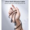 Дата кабель USB-C to USB-C 1.8m PD100W digital display silicone Choetech (XCC-1063) зображення 7