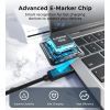 Дата кабель USB-C to USB-C 1.8m PD100W digital display silicone Choetech (XCC-1063) зображення 9