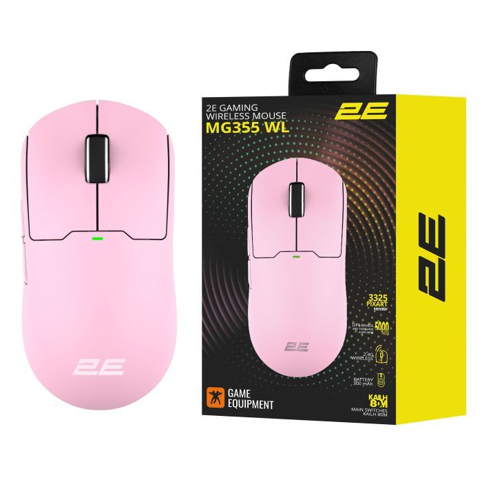 Мишка 2E MG355 WL Wireless/USB Pink (2E-MG355UPK-WL) зображення 9
