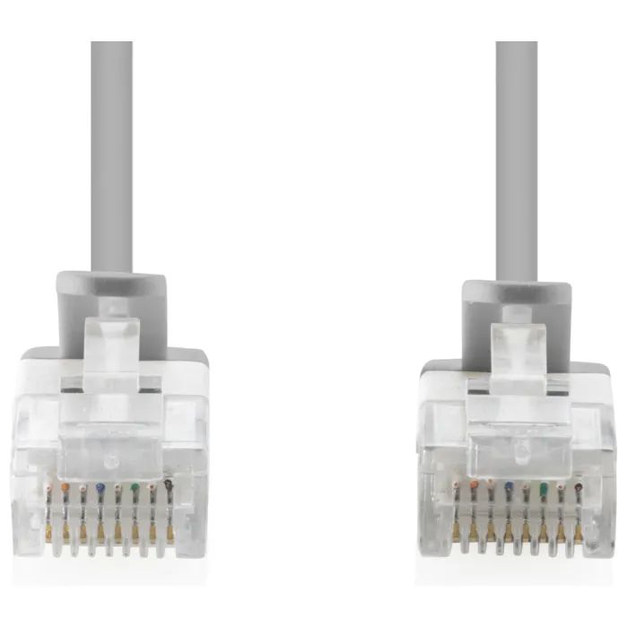 Патч-корд 0.5м, UTP, cat.6, Sliim, AWG 32/7, Cu, LSZH, grey Digitus (DK-1618-005S) изображение 2