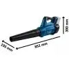 Повітродувка Bosch Professional, AdvancedLeafBlower 18V-750, 198км/год, 2.8кг (без АКБ та ЗП) (0.600.8D2.000) зображення 8