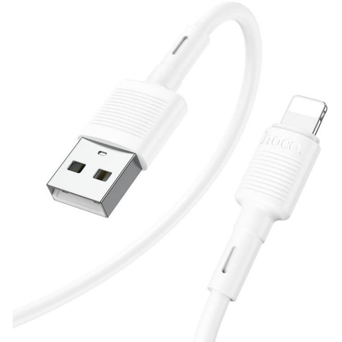Дата кабель USB 2.0 AM to Lightning 1.0m 2.4A X83 black HOCO (6931474770868)