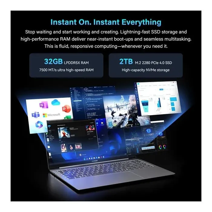Ноутбук Geekom X16 Pro (GEEKBOONX16AMOU5125U-321-US) зображення 7
