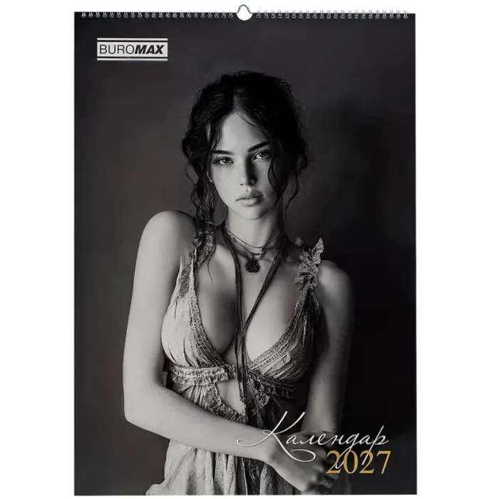 Календар Buromax настінний А2 2027 рік, 1 пружина, Women (BM.210653)