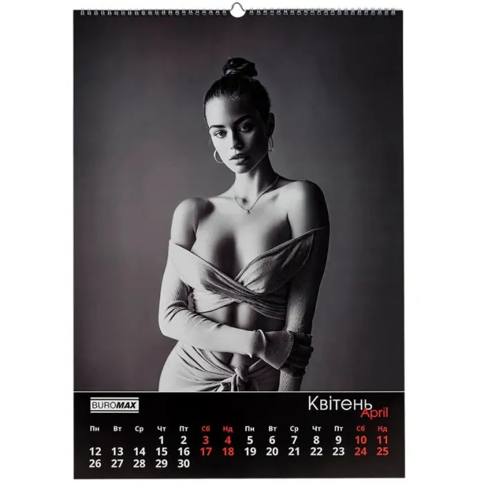 Календар Buromax настінний А2 2027 рік, 1 пружина, Women (BM.210653) зображення 5