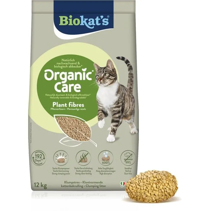 Наполнитель для туалета Biokat's Organic Care растительное 30 л/12 кг (4002064617435) изображение 2