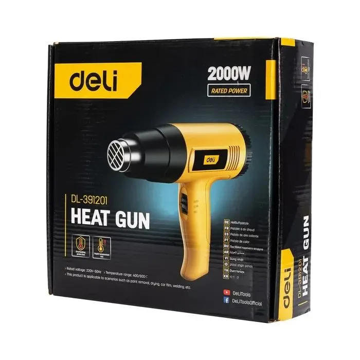 Будівельний фен Deli 2kW (DL391201) зображення 8