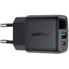 Зарядний пристрій Acefast 1xUSB-C + 1xUSB 35W GaN with digital display black (6974316284468) зображення 4