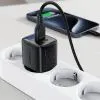 Зарядний пристрій Acefast 1xUSB-C + 1xUSB 35W GaN with digital display black (6974316284468) зображення 7
