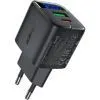 Зарядное устройство Acefast 1xUSB-C + 1xUSB 35W GaN with digital display black (6974316284468)
