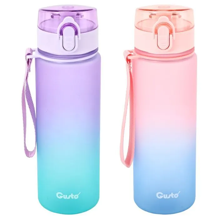 Бутылка для воды Gusto Step 450 мл бузкова (GT-699007-450) изображение 2