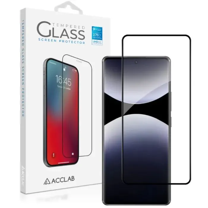 Скло захисне ACCLAB Full Glue Xiaomi Redmi Note 14 Pro 5G Black (1283126623646)