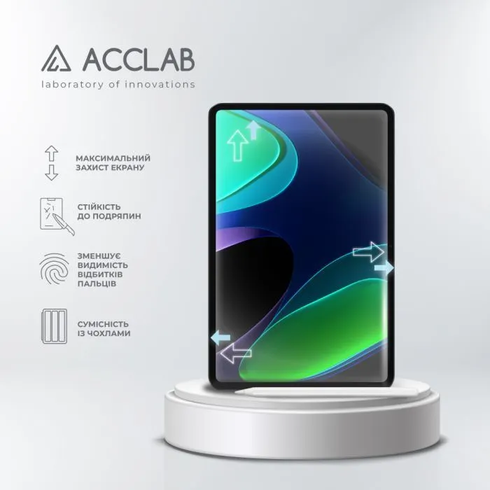 Скло захисне ACCLAB Full Glue ESD Xiaomi Redmi Pad SE 8 (1283126629976) зображення 4