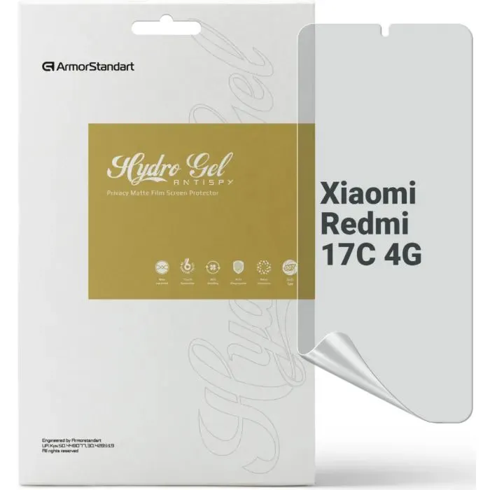 Плівка захисна Armorstandart Anti-spy hydrogel Xiaomi Redmi 17C 4G (ARM92678)