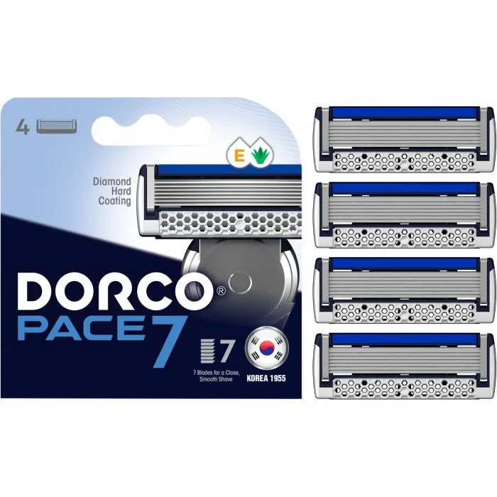 Змінні касети Dorco Pace 7 для чоловіків 7 лез 4 шт. (8801038585581)
