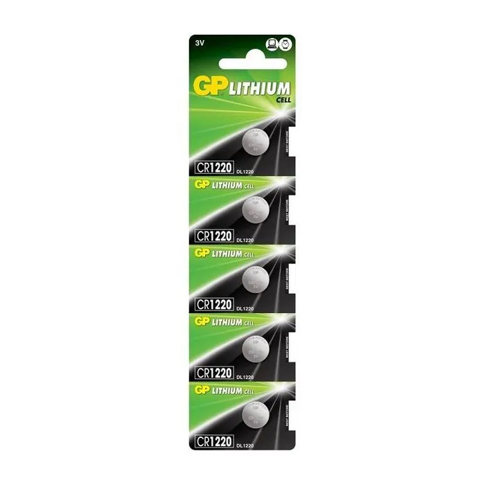 Батарейка Gp CR 1220 Lithium 3.0V * 1 (відривається) (CR1220E-2CPU5 / 4891199001345)