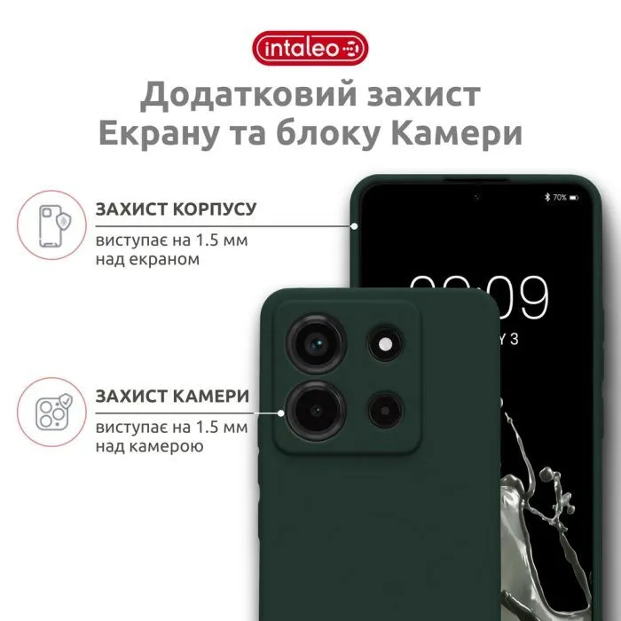 Чохол до мобільного телефона Intaleo SoftShell Motorola Moto G86 Dark Green (1283126635953) зображення 3