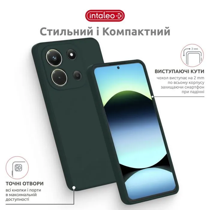 Чохол до мобільного телефона Intaleo SoftShell Motorola Moto G86 Dark Green (1283126635953) зображення 4