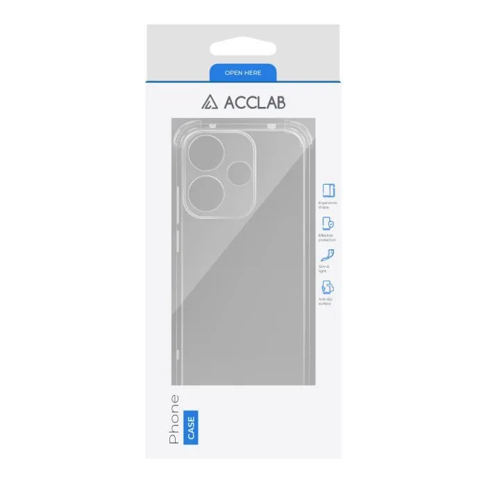 Чохол до мобільного телефона ACCLAB ShockProof Xiaomi Redmi 13 4G Transparent (1283126599194) зображення 2