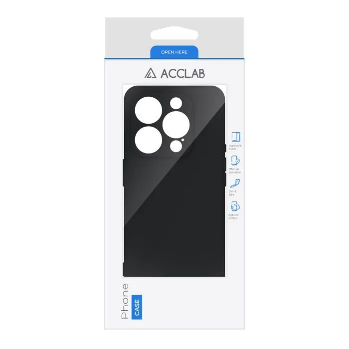 Чохол до мобільного телефона ACCLAB SoftShell Apple iPhone 16 Pro Black (1283126611568) зображення 2