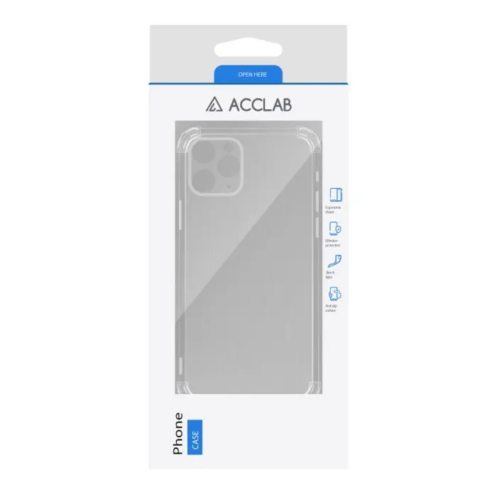 Чохол до мобільного телефона ACCLAB TPU ShockProof Apple iPhone 11 Pro Transparent (1283126610783) зображення 2