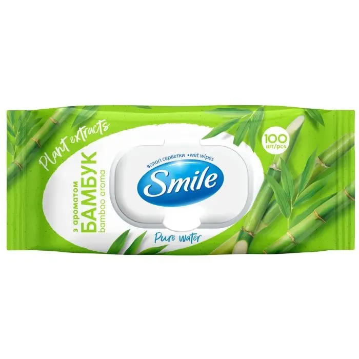 Вологі серветки Smile Daily Бамбук 100 шт. (4823071673180)