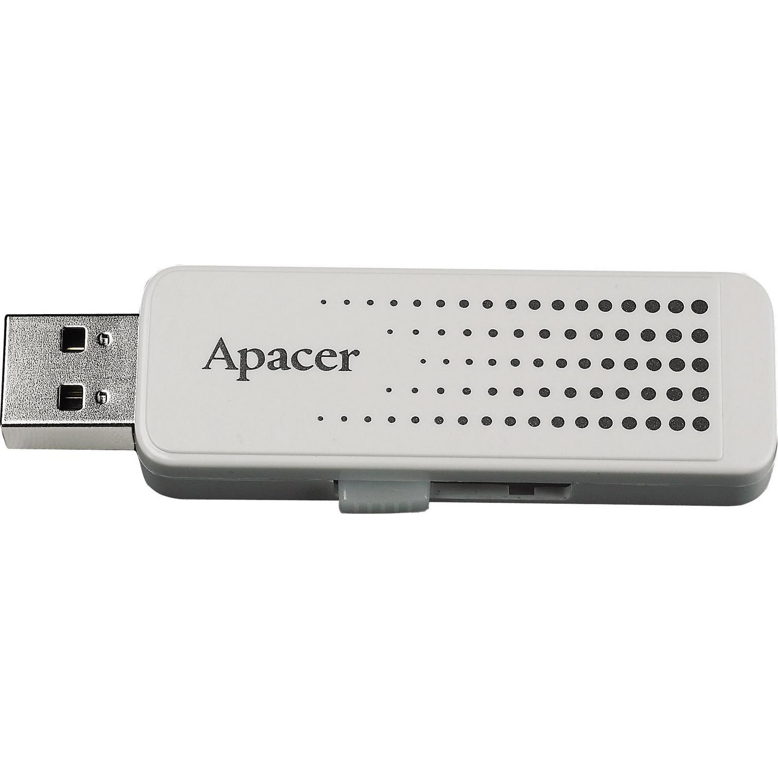 USB флеш накопитель Apacer 16GB AH323 white USB 2.0 (AP16GAH323W-1) изображение 4