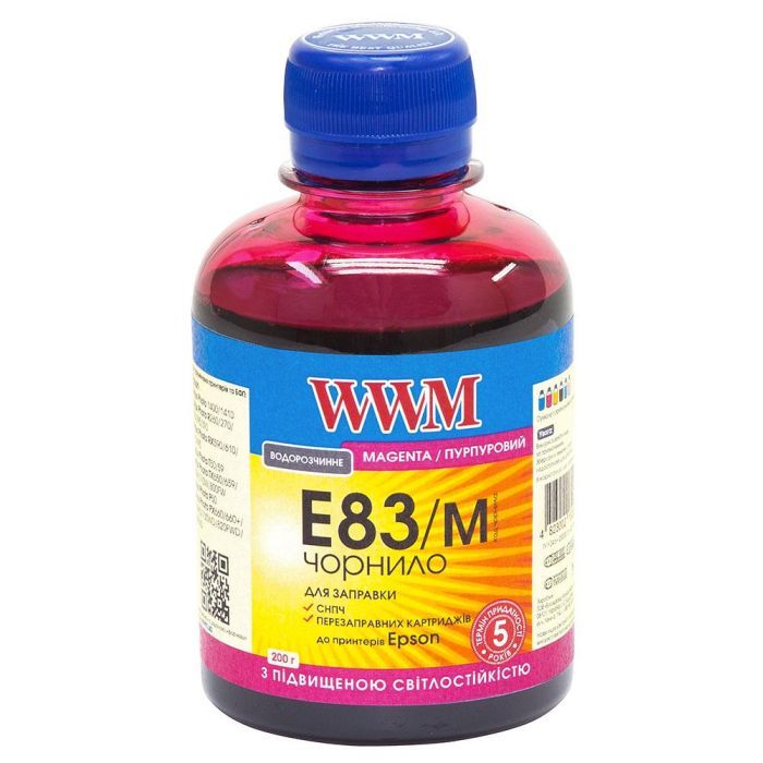 Чернила WWM EPSON StPhoto R270/290 Magenta /NEW (E83/M)