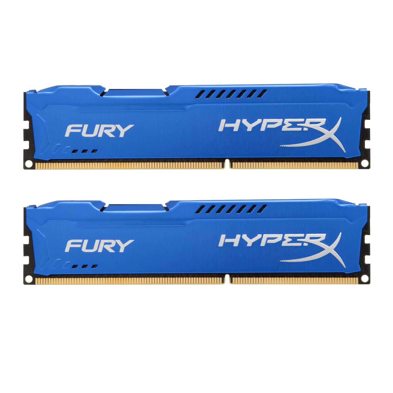 Модуль пам'яті для комп'ютера DDR3 8Gb (2x4GB) 1600 MHz HyperX Fury Blu Kingston Fury (ex.HyperX) (HX316C10FK2/8)