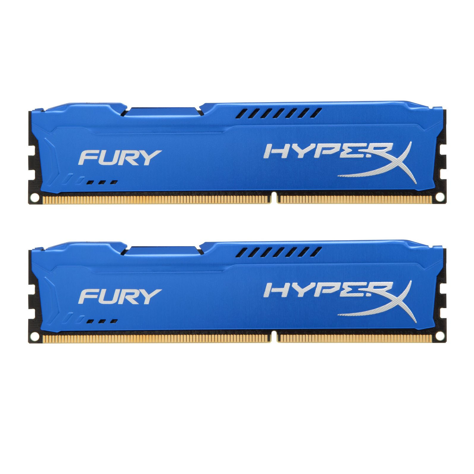 Модуль пам'яті для комп'ютера DDR3 16Gb (2x8GB) 1600 MHz HyperX Fury Fury Blu Kingston Fury (ex.HyperX) (HX316C10FK2/16)