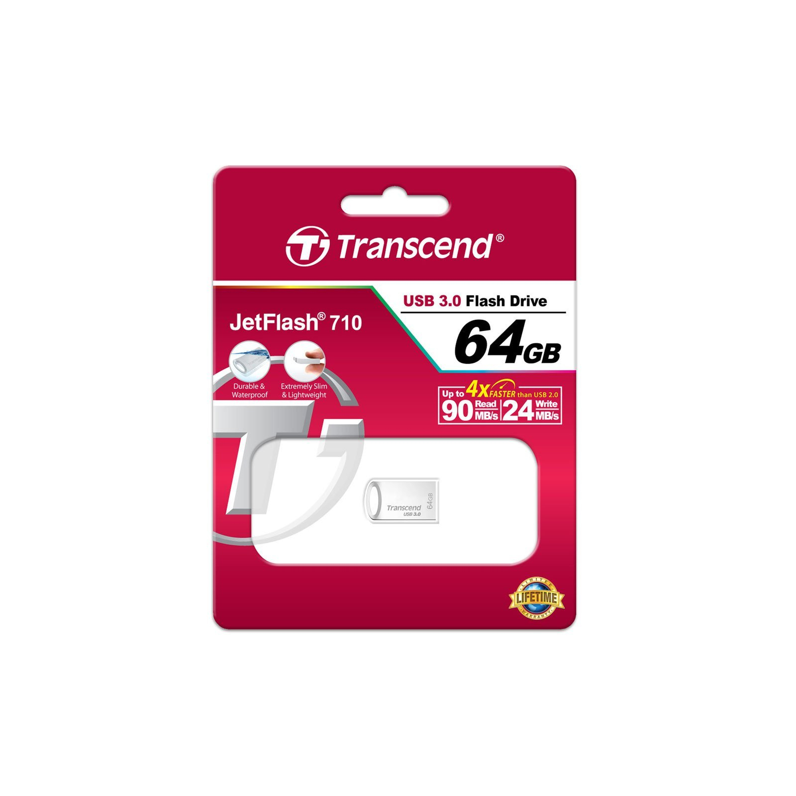 USB флеш накопичувач Transcend 32GB TRANSCEND JetFlash 710 USB3.0 (TS32GJF710S) зображення 3