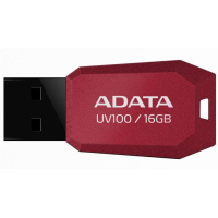 USB флеш накопитель ADATA 16Gb UV100 Red USB 2.0 (AUV100-16G-RRD)