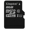Карта памяти Kingston 8GB microSDXC Class 10 UHS-I (SDC10G2/8GBSP)