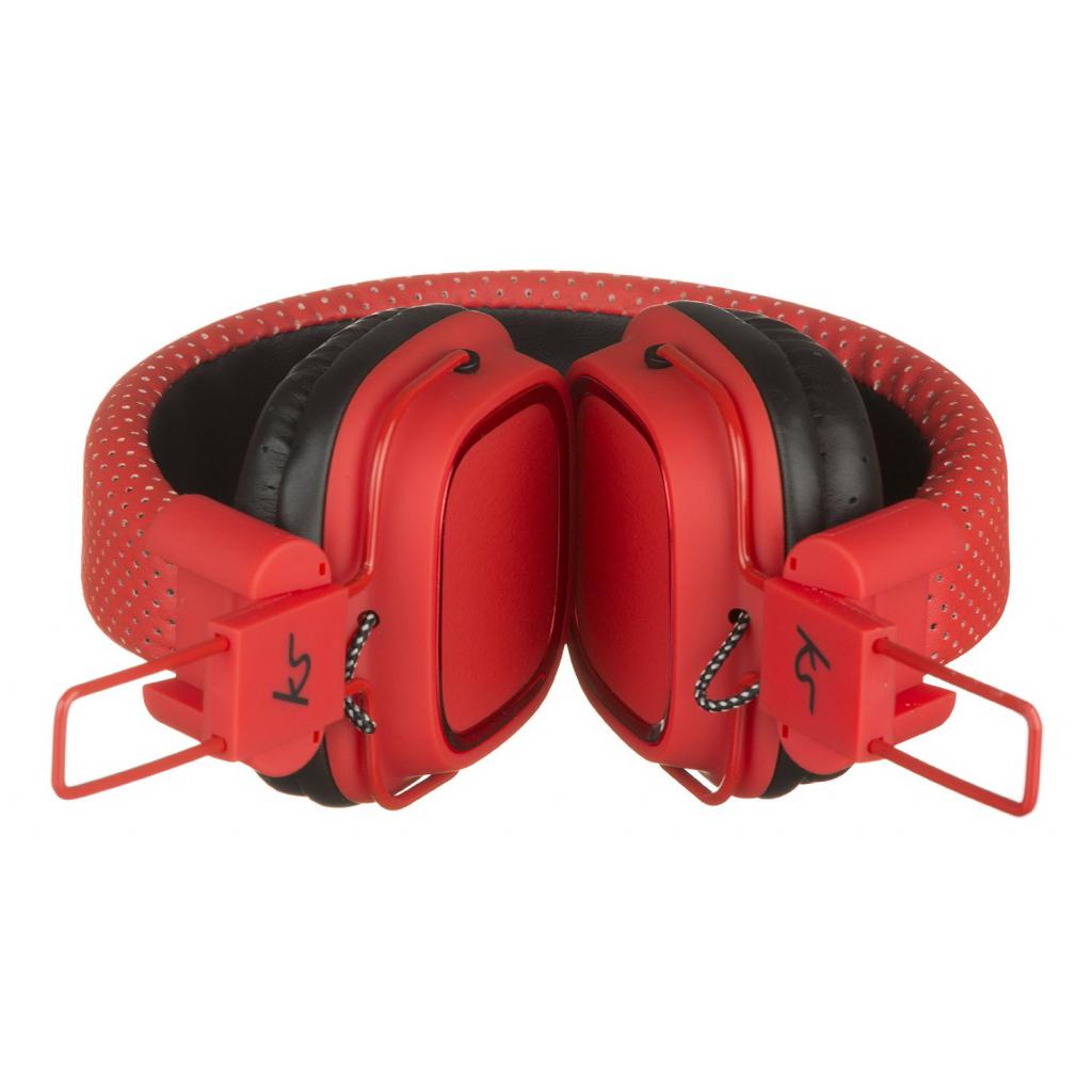 Наушники KitSound KS Clash On-Ear Headphones with In-line Mic (Red) (KSCLARD) изображение 4