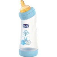 Бутылочка для кормления Chicco Well-Being Angled Изогнутая 250 мл с латексной соской 0 мес+ (70720.20)