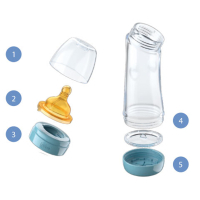 Бутылочка для кормления Chicco Well-Being Angled Изогнутая 250 мл с латексной соской 0 мес+ (70720.20) изображение 2