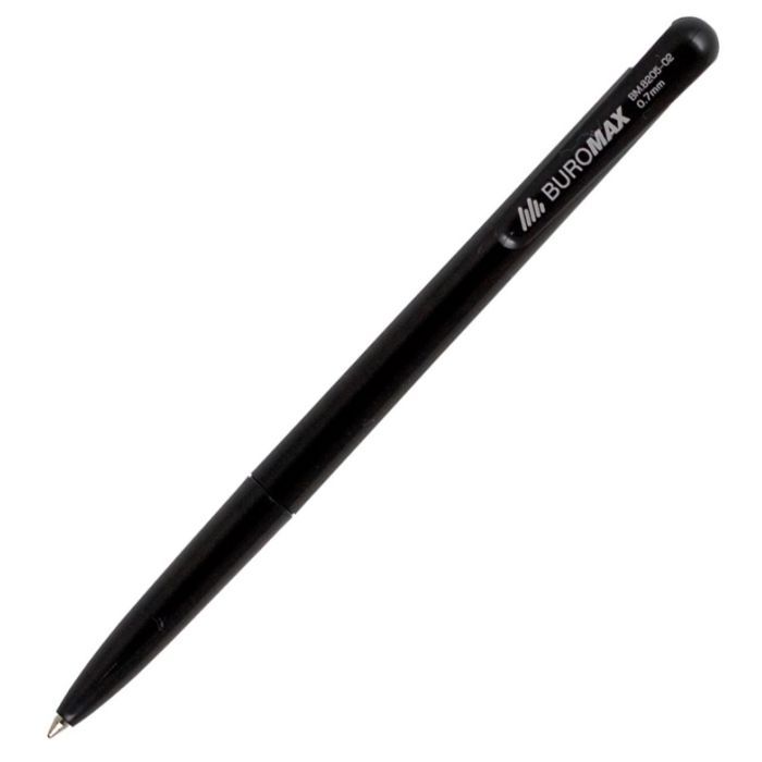 Ручка шариковая Buromax retractable JOBMAX, 0.7 мм, black (BM.8205-02)