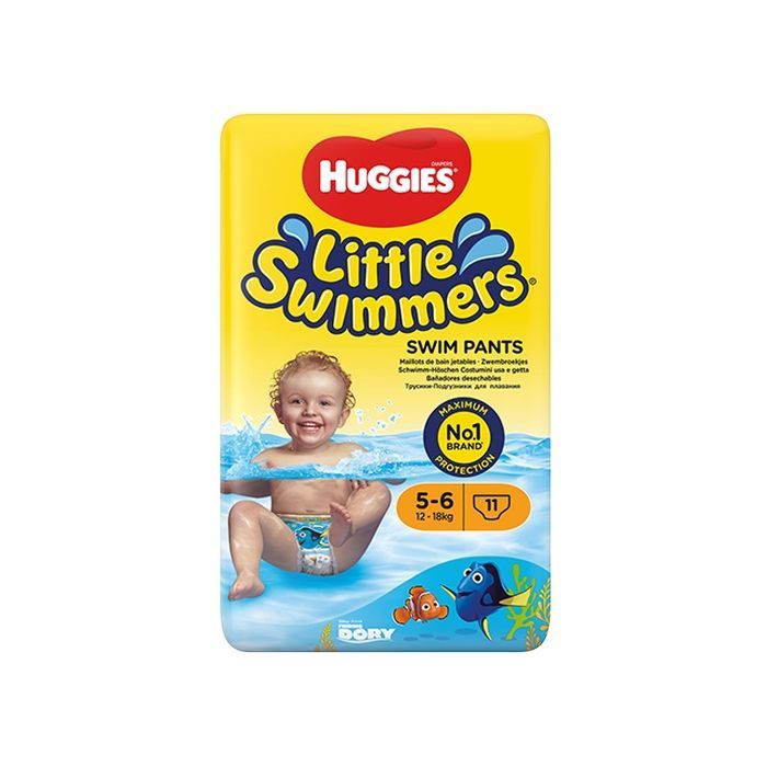 Підгузки Huggies Little Swimmer 5-6 (12-18 кг) 11 шт (5029053538426) зображення 2