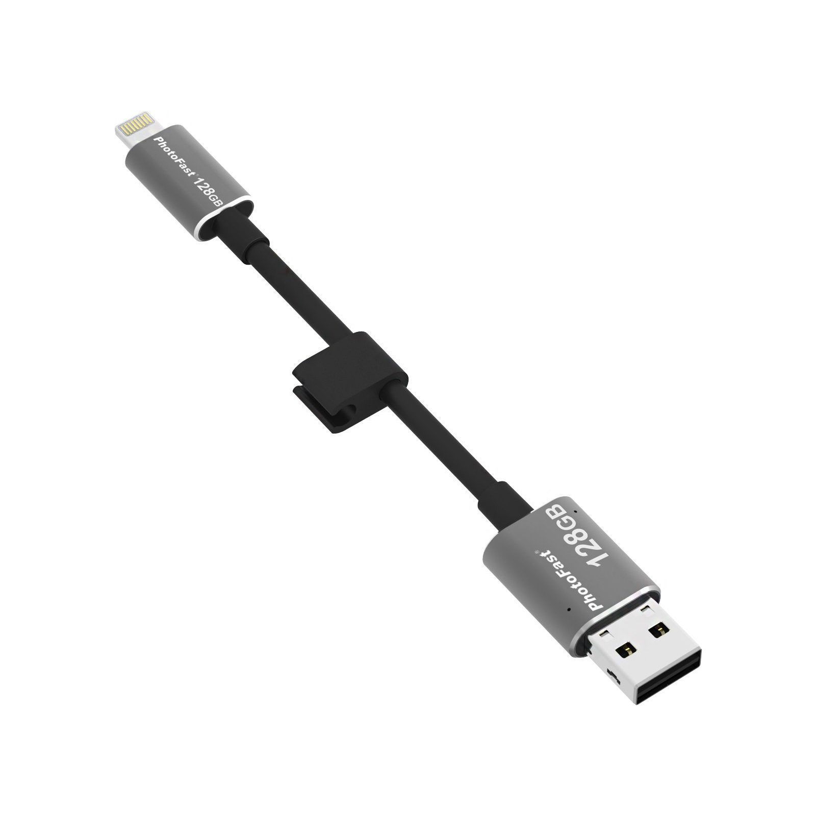 USB флеш накопичувач PhotoFast 128GB MemoriesCable Black USB 3.0 - Lightning (CABLEU3-128GB) зображення 2